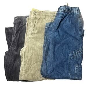 Cherokee Boys Cargo Pants Lot NWT (3 Pairs) – Denim & Corduroy Utility Pants